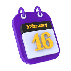 calendar 3d render png transparent