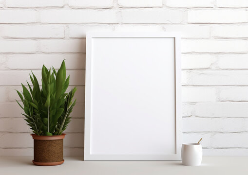 blank picture frame for mockup poster for mockup decorative