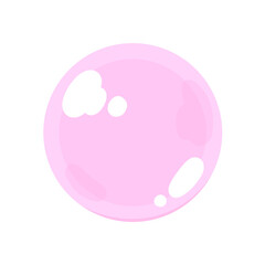 ピンクのピカピカボール♪PNG