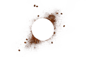 coffee beans frame isolated transparent png