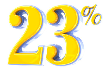 Number 3d render png transparent