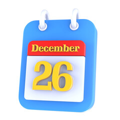 Calendar icon 3d render