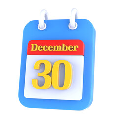 Calendar icon 3d render