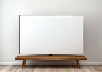 screen on the table tv mockup