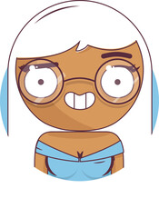 Bighead cartoon vector illustration avatar icon