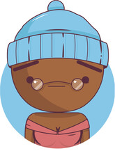 Bighead cartoon vector illustration avatar icon