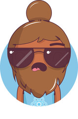 Bighead cartoon vector illustration avatar icon