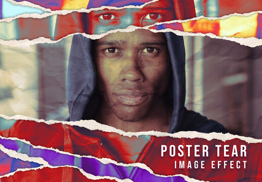 Poster Tear Image Effect