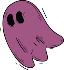 Hand Drawn Flying Ghost