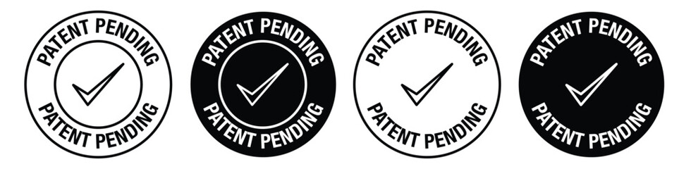 Patent pending symbol in black color