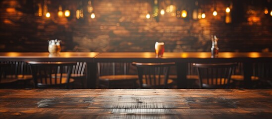 Blurred bar with free space background