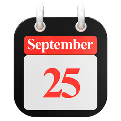 calendar month of day 3d render