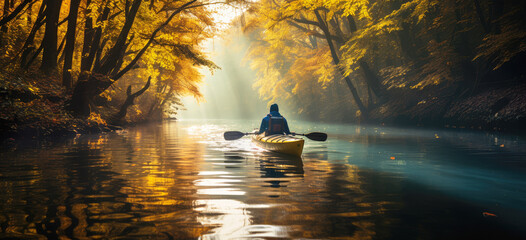 entering fall territory. quiet kayakking.