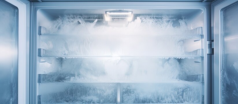 Clean refrigerator freezer evaporator after defrosting