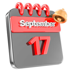 calendar month of day 3d render