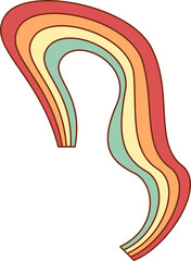 Retro Rainbow Element