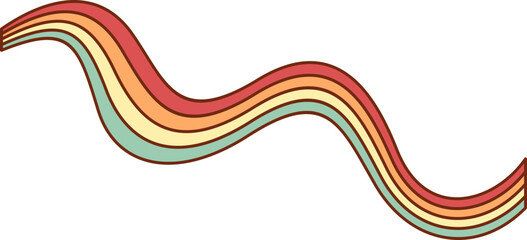 Retro Rainbow Element