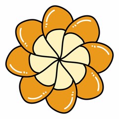 flower icon. outline illustration of flower icons for web