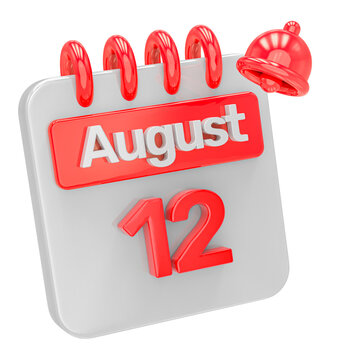 calendar month of day 3d render