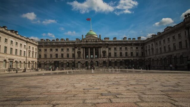Timelapse of Ancient Somerset House In London