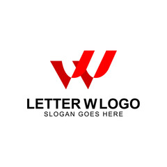 W Letter Logo Business Template Vector icon Free Vector