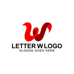 W Letter Logo Business Template Vector icon Free Vector