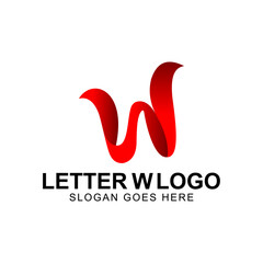 W Letter Logo Business Template Vector icon Free Vector