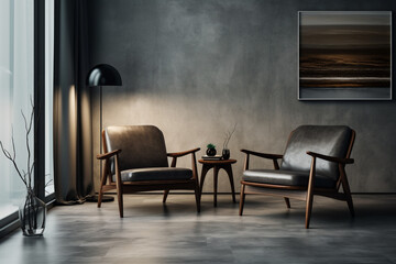Minimal modern living room