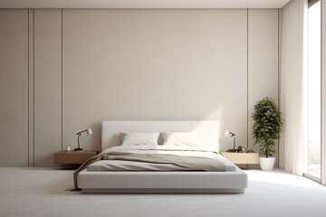 Modern bed room interior design