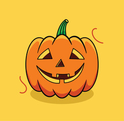 Halloween pumpkin vector illustration