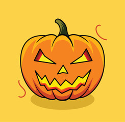 Halloween pumpkin vector illustration