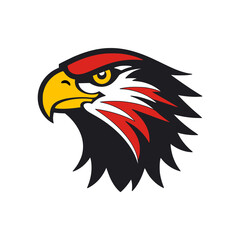 simple eagle bird wild animal logo vector illustration template design
