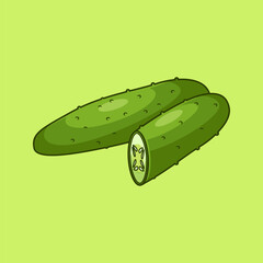 cucumber vector illustration