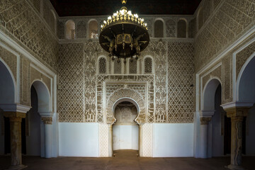 Morocco. Marrakesh. Madrasa Ben Youssef. The largest and most important madrassah in Morocco