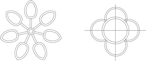 Vector sketch illustration of anagram logo symbol design