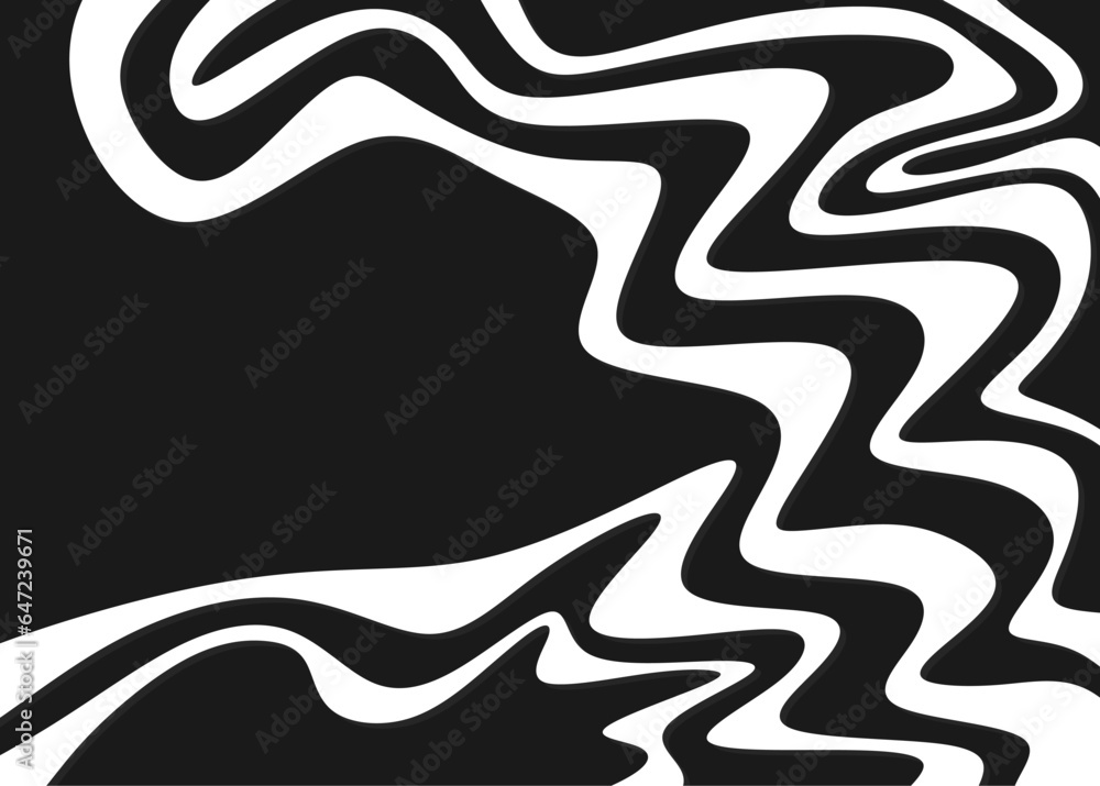 Poster abstract background with wavy line pattern and with some copy space area