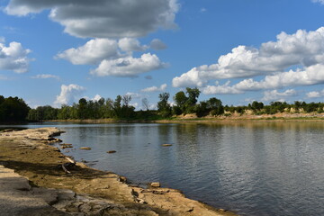 Calm Day at John Prine Memorial Park, Green River in Kentucky