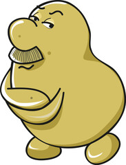 potato man cartoon character design