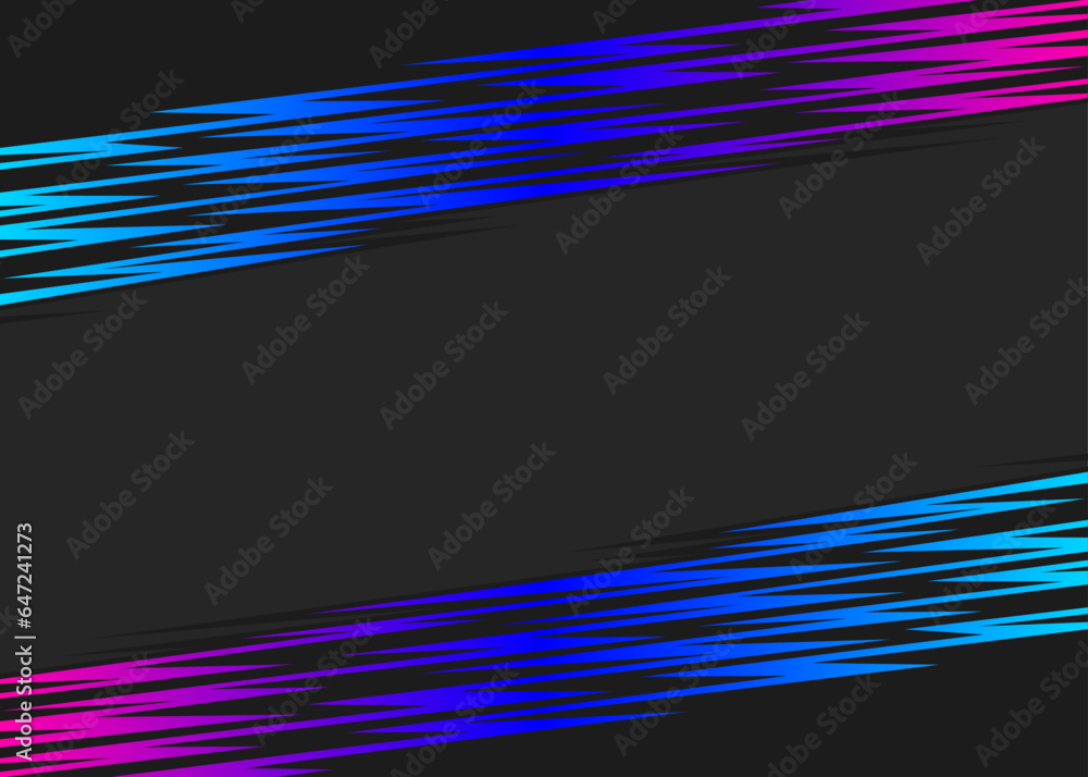 Poster abstract background with reflective jagged spike pattern and with some copy space area