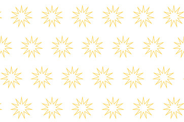 Digital png illustration of yellow star pattern on transparent background