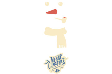 Digital png illustration of merry christmas text on transparent background