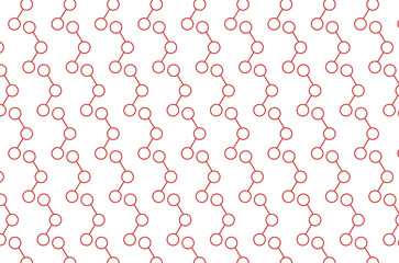 Digital png illustration of red pattern with circles on transparent background