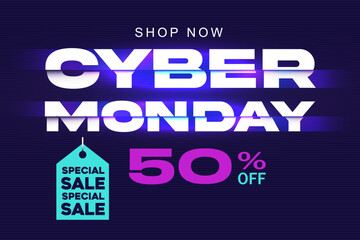 Cyber Monday Tech Style Banner