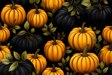 scary spooky halloween season, monster skull and crossbones halloween witch with pumpkin, halloween and October background	