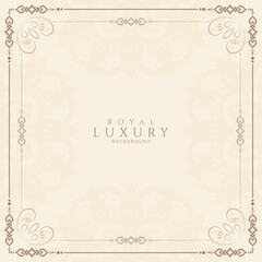 Elegant vintage decorative floral frame background