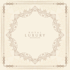 Elegant vintage decorative floral frame background