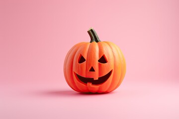 Halloween pumpkin with happy face