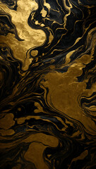 Full screen background with a black and gold details marbling