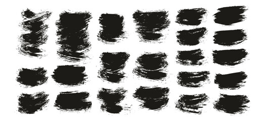 Round Brush Thin Short Background Artist Brush High Detail Abstract Vector Background Set 