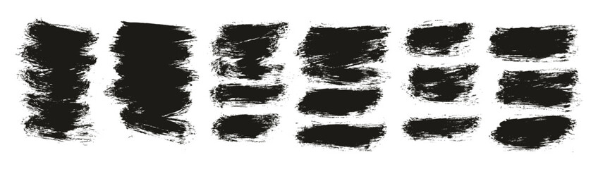 Round Brush Thin Short Background Artist Brush High Detail Abstract Vector Background Set 